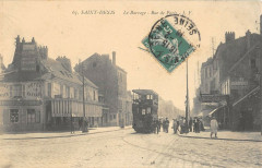 Saint Denis Le Barrage Rue De Paris Tramway à Saint-Denis