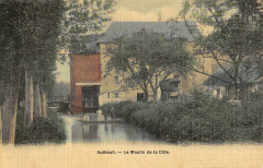 Autheuil Le Moulin De La Cote (cpa toilée -
													27 Eure
												