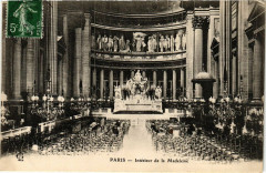 Paris 8e Intérieur de la Madeleine à Paris 8e
