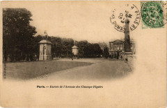 Paris 8e Entrée de l'Avenue des Champs-Elysées à Paris 8e