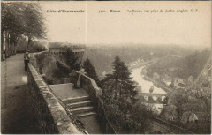 Dinan La Rance - Vue prise du Jardin Anglais à Dinan