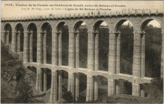 Carte postale ancienne Viaduc de la Percée ou Parfond de Gouët
                                                                     à Pordic
                                