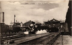 Carte postale ancienne Gare de Lyon
                                                                     à Paris 12e
                                