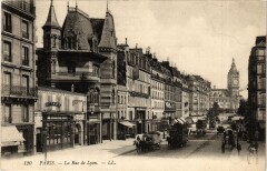 Carte postale ancienne La Rue de Lyon
                                                                     à Paris 12e
                                