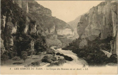 Gorges du Tarn Le Cirque des Baumes vu en Aval France -
													48 Lozère
												