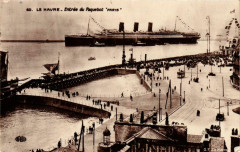 Cpa-Ak-Le-Havre-Entrée-du-Paquebot -
													France
												