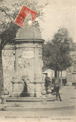 Bordeaux - Place Nansouty - la fontaine à Bordeaux