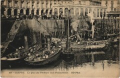 Dieppe - Le Quai des Pecheurs et la Poissonnerie Ships