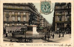 Paris 2e-Statue de Louis Xiv-Rue Etienne Marcel à Paris 2e
