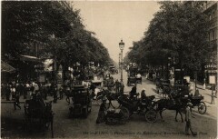 Paris 2e-Perspective du Boulevard Montmartre à Paris 2e