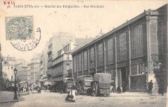 Marché des Batignolles - Rue Brochant à Paris 17e