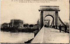 Tarascon Beaucaire - Le Pont Suspendu sur le Rhone à Tarascon