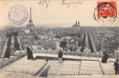 Carte postale ancienne Panorama pris de l'Arc de Triomphe
                                                                     à Paris 16e
                                