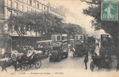 Carte postale ancienne Boulevard des Italiens
                                                                     à Paris 2e
                                