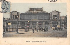 Carte postale ancienne Gare de Vincennes
                                                                     à Paris 12e
                                