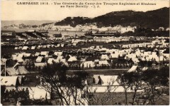 Campagne 1914 - Vue du Camp des Troupes Anglaises et Hindoux
