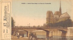 Paris IVe abside notre Dame De Paris et le pont de l'Archeveche -
																					75004 Paris 4e
																			