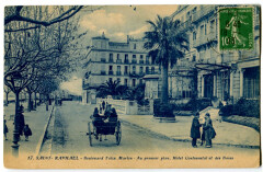 Var Saint-Raphaël Boulevard Félix Martin et Hôtel Continental animé à Saint-Raphaël