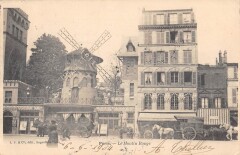 Carte postale ancienne Le Moulin-Rouge
                                                                     à Paris 18e
                                