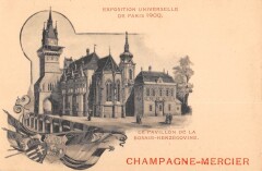 Paris Exposition Universelle 1900 Le Pavillon De La Bosnie Herzegovine