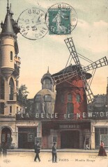 Carte postale ancienne Moulin Rouge
                                                                     à Paris 9e
                                