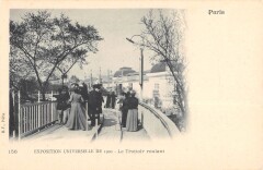 Paris Exposition Universelle 1900 Le Trottoir Roulant