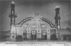 Paris Exposition Decenale Automobile 1907 Illumination Entree