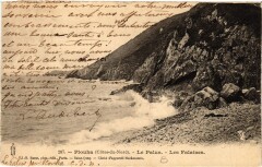 Carte postale ancienne Plouha - Le Palus - Les Falaises
                                                                     à Plouha
                                