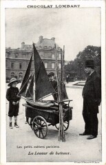 Carte postale ancienne Les petits métiers parisiens - Le Loueur de bateaux
                                                                     à Paris 6e
                                