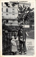 Paris Petits Metiers Le Marchand de petits drapeaux