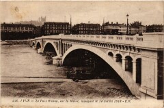 Lyon Le Pont Wilson sur le Rhone