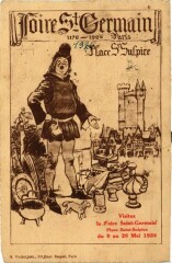 Paris 6e Place Saint-Sulpice. Foire Saint-Germain à Paris 6e