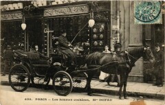 Paris Les femmes cocheres. Mme Dufaut