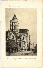 Caen Chevet de l'Eglise Saint-Etienne a Caen