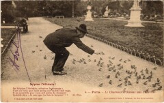 Paris Petits Metiers Le charmeur d'oiseaux aux Tuileries