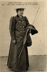 Carte postale ancienne Paris Nouveau Les femmes cocher. Mme Lutgen
                                                                     à Paris
                                