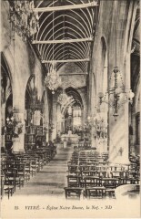 Vitre Eglise Notre Dame, la Nef