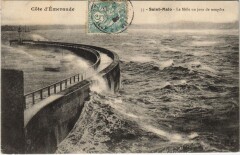 St Malo Le Mole un jour de tempete