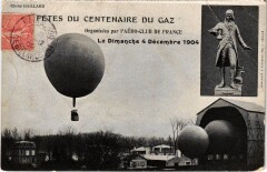 Paris Fetes du Centenaire du Gaz Ballon, Aviation 1904