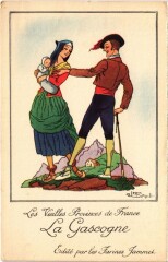 Carte postale ancienne La Gascogne Les Vieilles Provinces de France France
                                