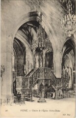 Vitre Chaire de l'Eglise Notre Dame