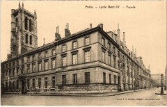 Paris 5e Lycee henri Iv façade à Paris 5e