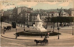 Place de Breteuil et Monument de Pasteur à Paris 15e