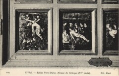 Vitre Eglise Notre Dame , Emaux de Limoges