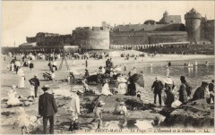 St Malo La Plage , Eventail et le Chateau