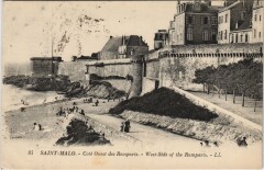 St Malo Cote ouest des Remparts
