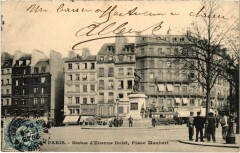 Paris 5e Statue d'Etienne Dolet Place maubert à Paris 5e