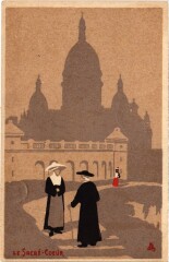 Carte postale ancienne Le Sacré-Coeur
                                                                     à Paris 18e
                                