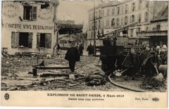 Paris Explosion de Saint-Denis 1916 dans une rue voisine