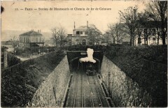 Station de Montsouris et Chemin de fer de Ceinture à Paris 14e